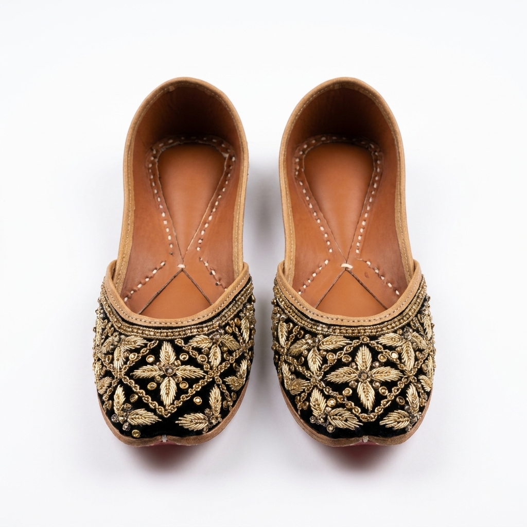 Embroidered Jutti Flats