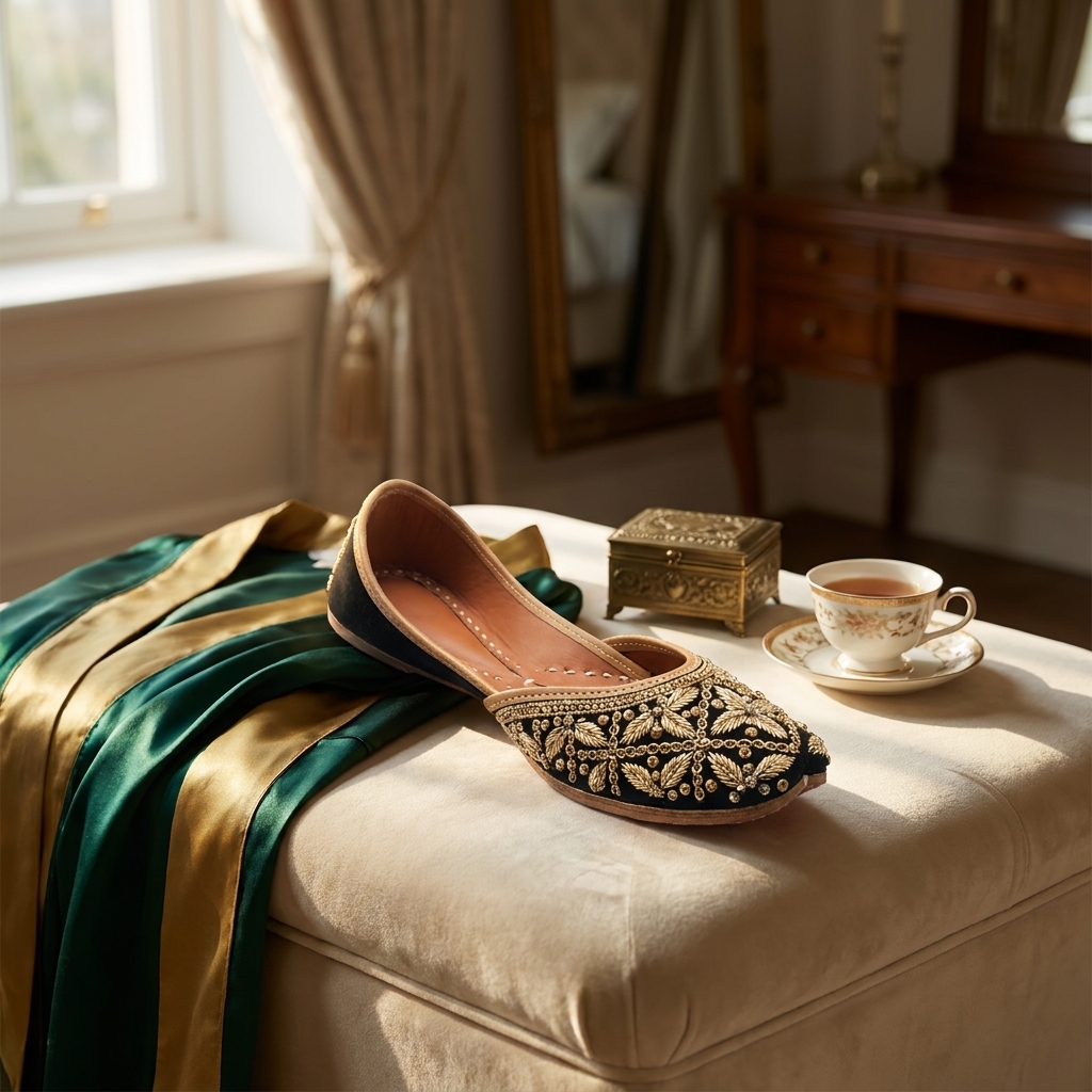 Embroidered Jutti Flats